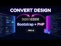 Convert Bootstrap Dashboard to PHP Project Using FREE AI User Admin Panel
