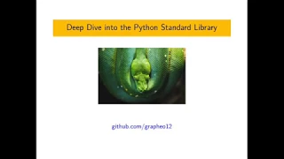 Deep Dive into the Python Standard Library Part 1 Collections deque defaultdict Counter