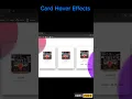 Card Hover Effects CSS HTML CSS