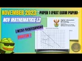 MATHEMATICS L3 NCV LINEAR PROGRAMMING NOV 2023 PAPER QUESTION SOLVED