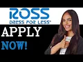 How To Apply For A Job At Ross 2025