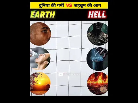 Hotness of World vs Hell 😱 #shorts #viral #islam #onlyfornabi
