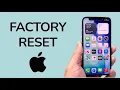 How To Factory Reset iPhone 12 Mini
