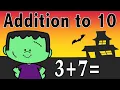 Halloween Add to 10 Fact Fluency Math Brain Break