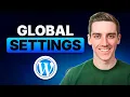 How to Change Global Settings in WordPress Fonts Colors