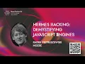 Hermes Hacking Demystifying JavaScript Engines - Radek Pietruszewski React Native EU 2023