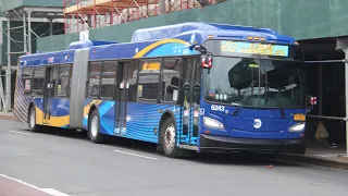 Q52-SBS bus announcements to Elmhurst-Woodhaven Blvd Sta Clever Device screen