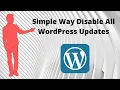 Disable All WordPress Updates Theme Plugin And WordPress Core Update