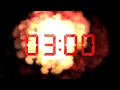 3 Minute Ticking Countdown Timer With Bomb Explosion Sound Digital LED Style