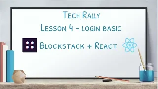 Lesson 4 Blockstack React - Login