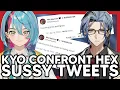 Kyo baffled with Hex s sussy tweets on his birt ay NIJISANJI EN