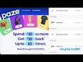 100 Back per Card Paze Promo Explained