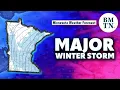 MAJOR winter storm on track to SLAM Minnesota