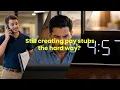 Still Creating Pay Stubs in Excel There s a Better Way SecurePayStubs