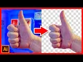 How to Remove Background Image Tutorial Adobe Illustrator CC