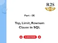 9 Top Limit Rownum Clause in SQL