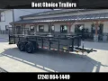 2023 Big Tex Trailers 10TV 7X18 High Side Vanguard Landscape Utility Trailer 9990 GVW