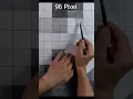 Draw Mr Beast from 1 pixel to 20000 pixels