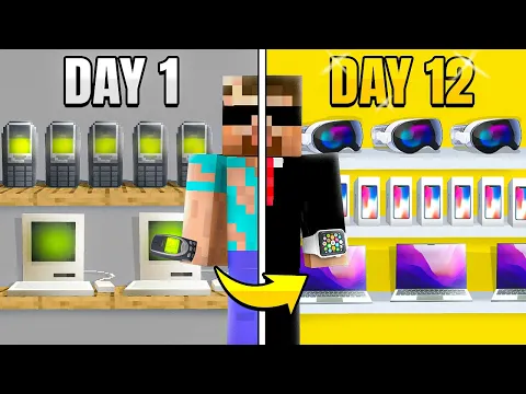 Video Thumbnail: I OPENED AN ELECTRONICS SHOP IN MINECRAFT