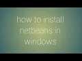 Java Netbeans tutorial 1 Netbeans installation