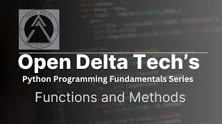 Python Fundamental Series Functions and Methods 5 of 6