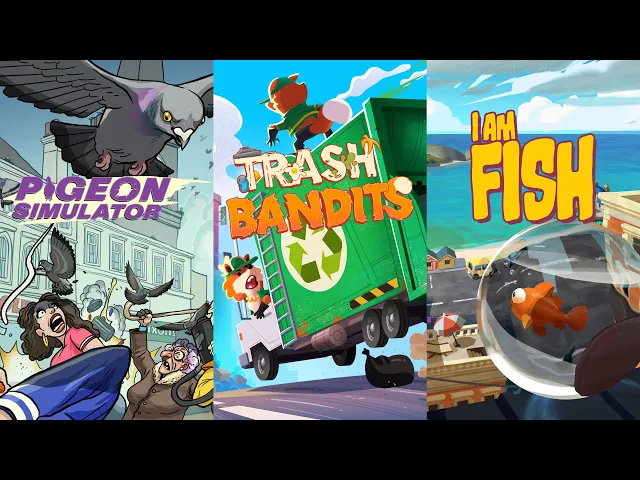Bossa Presents: Pigeon Simulator, I Am Fish &amp; Trash Bandits | Download for FREE
