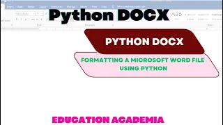 Formatting a word file using Python