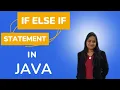 if else if ladder statement in Java if else if statement with example