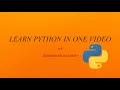 Learn Python - Full Course for Beginners Tutorial Learn Python in one Undergrad Academy