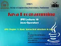JPR L-10 Java Operators