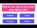 Road Safety Quiz for Kids Traffic Rules for Class 1 Fun Safety Quiz for Children