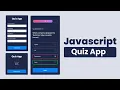 Download Lagu Build A Quiz App With JavaScript | Quiz Website using HTML CSS \u0026 JavaScript