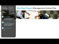 One Page Project Management Action Plan PowerPoint Template Kridha Graphics