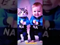 kucing dan bayi lucu ini sedang joget dj Monika bikin ngakak #kucing #babyboy #cutekitten #shorts