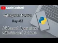 OS Based Operations with File and Folders in Python Day-82 How to create or delete Folder