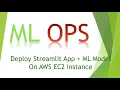 29-5 Deploy Streamlit App ML Model On AWS EC2 Cloud