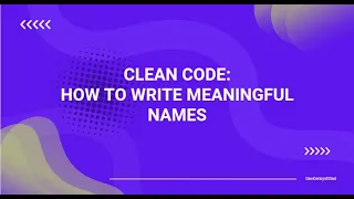 Software Design - Clean Code Principles Tutorial