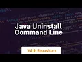 java uninstall command line