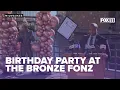 Bronze Fonz 80th birt ay party for Happy Days actor Henry Winkler