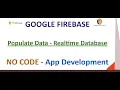 Google Firebase - Populate Data in Realtime DB -4