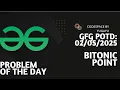 Day-21 Bitonic Point GFG POTD 30-04-2025 GFG Problem Of The Day