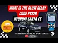 WHAT IS THE GLOW RELAY SHORT CIRCUIT CODE P1326 IN HYUNDAI VEHICLES