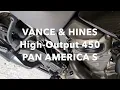 Sound comparison Vance & Hines High-Output 450 Pan America Harley Davidson