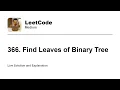 366 Find Leaves of Binary Tree Leetcode Medium