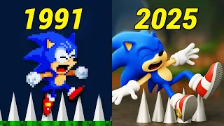 Evolution of Sonic s death by Spikes 1991-2025