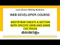 7 Bootstrap Section Grid Vertical alignment HTML CSS - Learn to Make a website series Malayalam