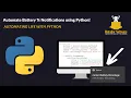 Automate System Notifications Using Python Beginner Friendly Python Project
