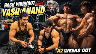 // BACK WORKOUT WITH @theyashanand ๐ฅ// 2 WEEKS OUT ๐ฎ๐ณ FROM MY NATURAL BODYBUILDING SHOW โ๏ธ//