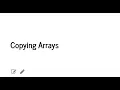 How to Copy NumPy Array