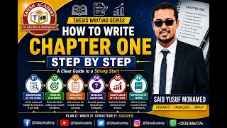 🎓 HOW TO WRITE CHAPTER ONE STEP BY STEP